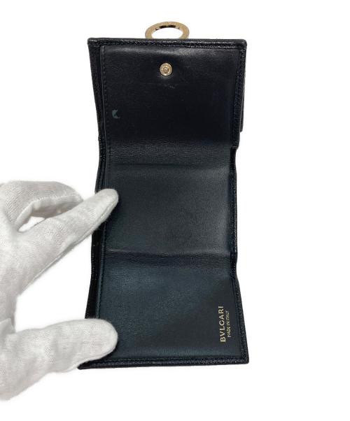 BVLGARI（ブルガリ）BVLGARI (ブルガリ) 3つ折り財布 ブラックの古着・服飾アイテム
