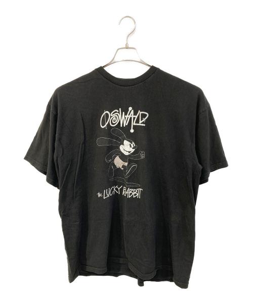 stussy（ステューシー）stussy (ステューシー) OSWALDプリントTシャツ/オズワルドプリントティーシャツ ブラック サイズ:SIZE XLの古着・服飾アイテム