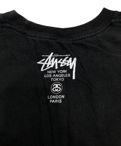 stussy（ステューシー）stussy (ステューシー) OSWALDプリントTシャツ/オズワルドプリントティーシャツ ブラック サイズ:SIZE XLの古着・服飾アイテム