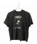 stussy（ステューシー）の古着「OSWALDプリントTシャツ/オズワルドプリントティーシャツ」｜ブラック