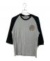A BATHING APE（アベイシングエイプ）の古着「ラグランカットソー」｜グレー×ブラック