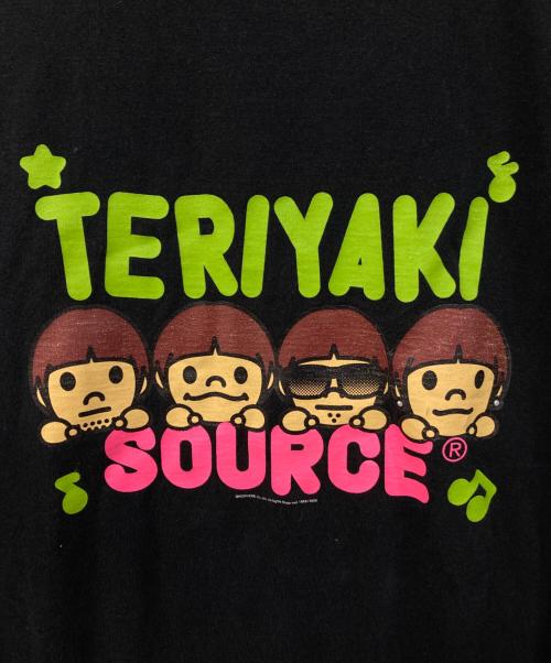 A BATHING APE（アベイシングエイプ）A BATHING APE (アベイシングエイプ) TERIYAKI SOURCE プリントTシャツ/テリヤキソース　プリントティーシャツ ブラック サイズ:SIZE XLの古着・服飾アイテム