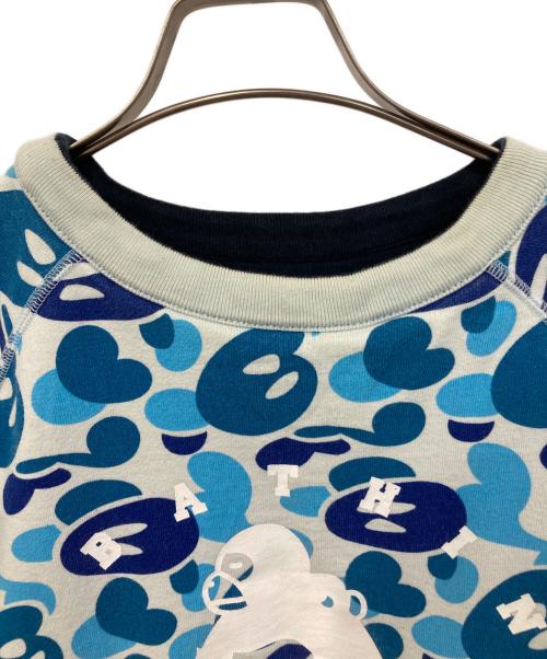 A BATHING APE（アベイシングエイプ）A BATHING APE (アベイシングエイプ) ダブルフェイススウェット ブルー サイズ:SIZE Lの古着・服飾アイテム