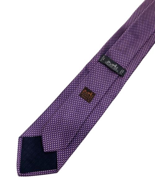 HERMES（エルメス）HERMES (エルメス) 総柄ネクタイ パープル サイズ:不明の古着・服飾アイテム