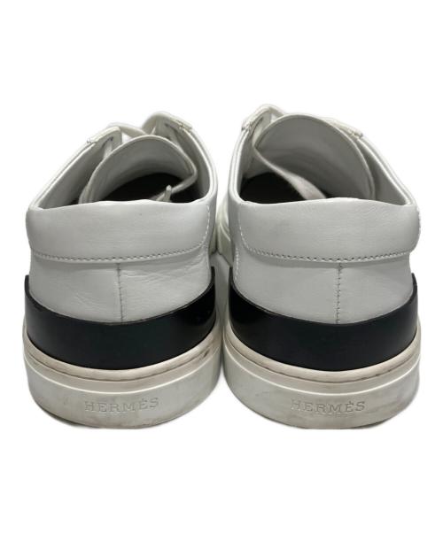 HERMES（エルメス）HERMES (エルメス) ディープ/DEEP Hロゴスニーカー ホワイト サイズ:SIZE 42の古着・服飾アイテム