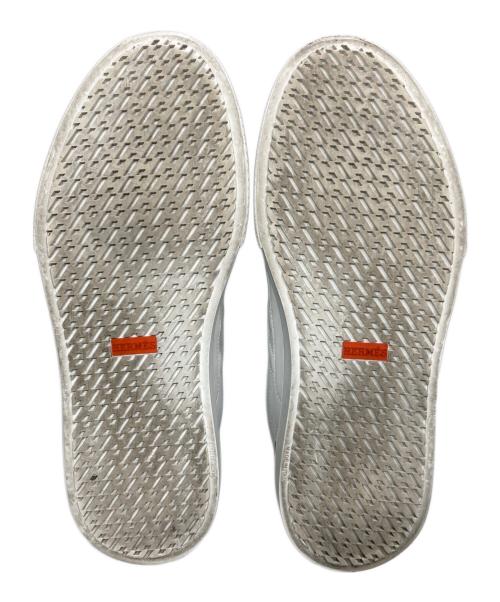 HERMES（エルメス）HERMES (エルメス) ディープ/DEEP Hロゴスニーカー ホワイト サイズ:SIZE 42の古着・服飾アイテム