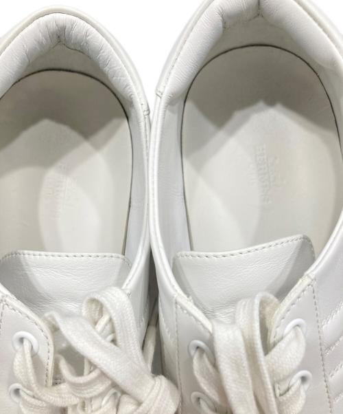 HERMES（エルメス）HERMES (エルメス) ディープ/DEEP Hロゴスニーカー ホワイト サイズ:SIZE 42の古着・服飾アイテム