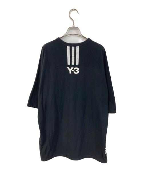 Y-3（ワイスリー）Y-3 (ワイスリー) オーバーサイズ 3ストライプ バックロゴ Tシャツ ブラック サイズ:SIZE Sの古着・服飾アイテム