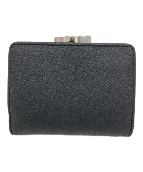 Vivienne Westwood（ヴィヴィアンウエストウッド）Vivienne Westwood (ヴィヴィアンウエストウッド) 3つ折りがま口財布 ブラックの古着・服飾アイテム