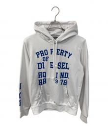DIESEL（ディーゼル）の古着「プルオーバーパーカー」｜ホワイト