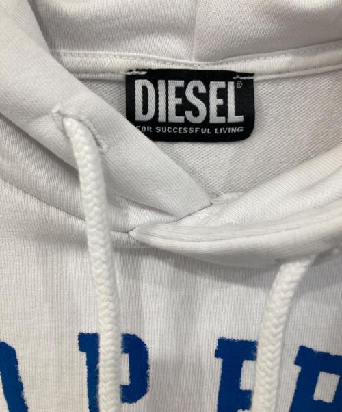 DIESEL（ディーゼル）DIESEL (ディーゼル) プルオーバーパーカー ホワイト サイズ:S 未使用品の古着・服飾アイテム