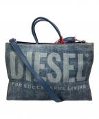 DIESELディーゼル）の古着「DSL SHOPPER TOTE/DSL ショッパートート」｜インディゴ