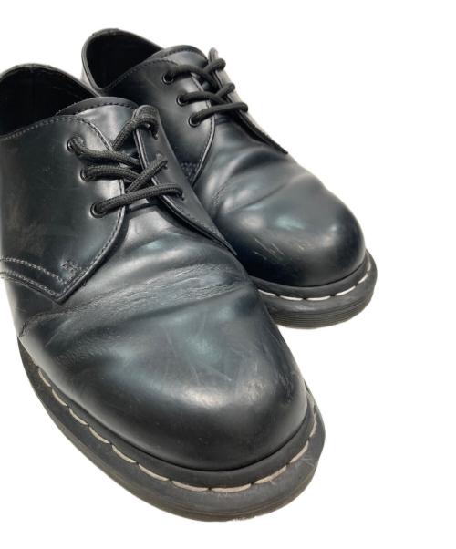 Dr.Martens（ドクターマーチン）Dr.Martens (ドクターマーチン) 1461 ホワイトステッチ3ホールシューズ ブラック サイズ:uk8の古着・服飾アイテム