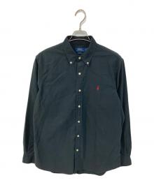 POLO RALPH LAUREN（ポロ・ラルフローレン）の古着「ボタンダウンシャツ」｜ブラック
