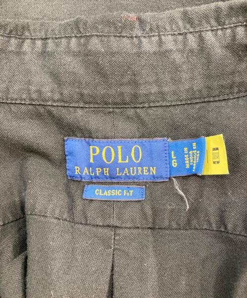 POLO RALPH LAUREN（ポロ・ラルフローレン）POLO RALPH LAUREN (ポロ・ラルフローレン) ボタンダウンシャツ ブラック サイズ:SIZE Lの古着・服飾アイテム