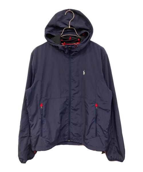 POLO RALPH LAUREN（ポロ・ラルフローレン）POLO RALPH LAUREN (ポロ・ラルフローレン) フードジップアップジャケット ネイビー サイズ:SIZE Lの古着・服飾アイテム