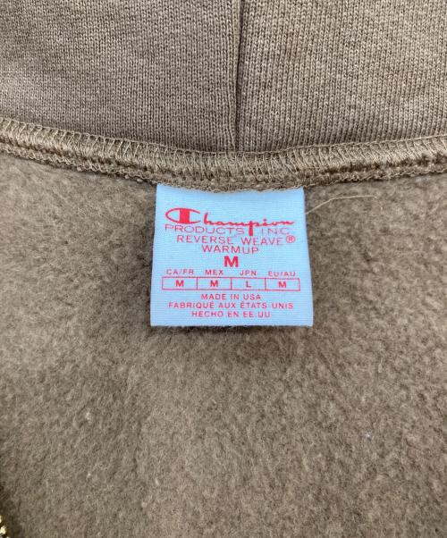Champion REVERSE WEAVE（チャンピオン リバース ウィーブ）Champion REVERSE WEAVE (チャンピオン リバース ウィーブ) フルジップスウェットパーカー ブラウン サイズ:SIZE Mの古着・服飾アイテム