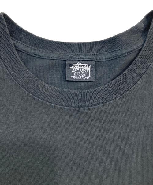 stussy（ステューシー）stussy (ステューシー) Statue Pigment Dyed Tee/スタチュー ピグメント ダイド ティー ブラック サイズ:SIZE XLの古着・服飾アイテム
