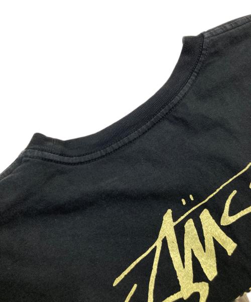 stussy（ステューシー）stussy (ステューシー) Statue Pigment Dyed Tee/スタチュー ピグメント ダイド ティー ブラック サイズ:SIZE XLの古着・服飾アイテム