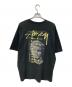 stussy (ステューシー) Statue Pigment Dyed Tee/スタチュー ピグメント ダイド ティー ブラック サイズ:SIZE XL：6000円