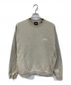 KITHキス）の古着「Garment Dyed Crewneck/ガーメント ダイ クルーネック」｜ベージュ