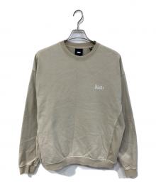KITH（キス）の古着「Garment Dyed Crewneck/ガーメント ダイ クルーネック」｜ベージュ