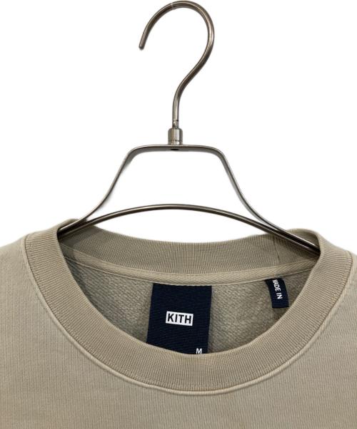 KITH（キス）KITH (キス) Garment Dyed Crewneck/ガーメント ダイ クルーネック ベージュ サイズ:SIZE Mの古着・服飾アイテム