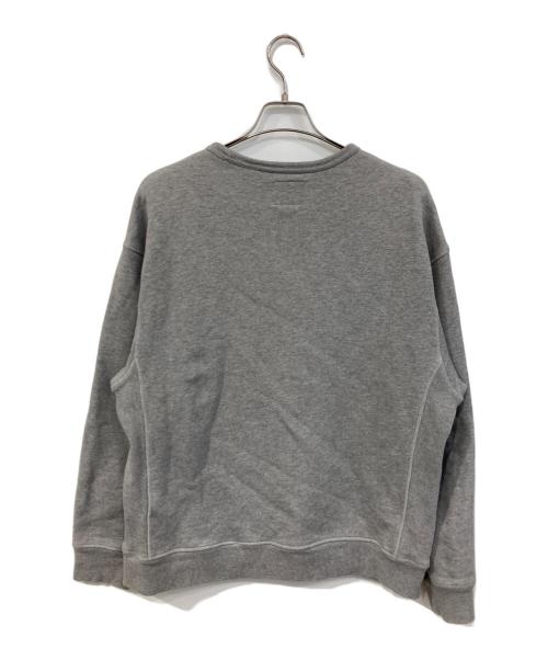 LEVI'S（リーバイス）LEVI'S (リーバイス) Logo Embroidered Round Neck Pure Cotton Pullover/ロゴ・エンブロイダード・ラウンド・ネック・ピュア・コットン・プルオーバー グレー サイズ:SIZE Mの古着・服飾アイテム