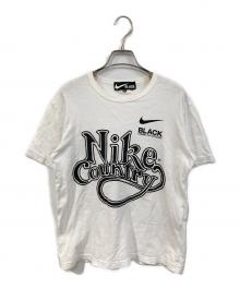 NIKE×BLACK COMME des GARCONS（ナイキ×ブラックコムデギャルソン）の古着「プリントTシャツ」｜ホワイト