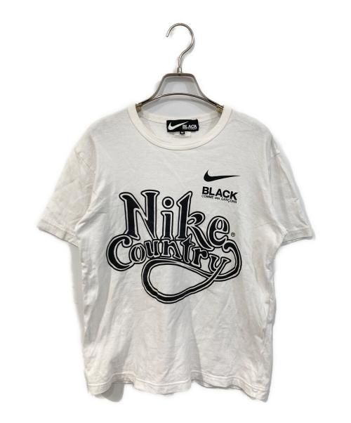 NIKE（ナイキ）NIKE (ナイキ) BLACK COMME des GARCONS (ブラックコムデギャルソン) プリントTシャツ ホワイト サイズ:SIZE Mの古着・服飾アイテム