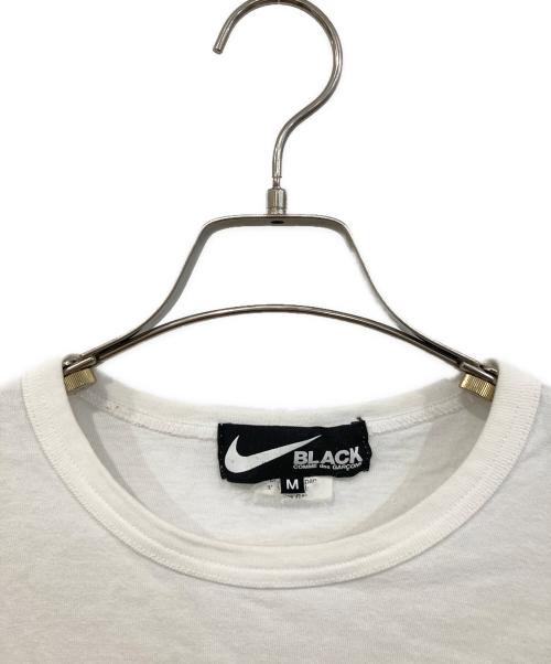 NIKE（ナイキ）NIKE (ナイキ) BLACK COMME des GARCONS (ブラックコムデギャルソン) プリントTシャツ ホワイト サイズ:SIZE Mの古着・服飾アイテム