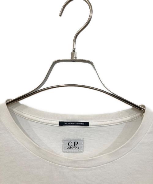 C.P COMPANY（シーピーカンパニー）C.P COMPANY (シーピーカンパニー) ロゴTシャツ ホワイト サイズ:SIZE XLの古着・服飾アイテム
