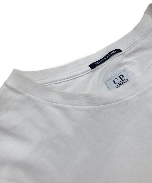 C.P COMPANY（シーピーカンパニー）C.P COMPANY (シーピーカンパニー) ロゴTシャツ ホワイト サイズ:SIZE XLの古着・服飾アイテム