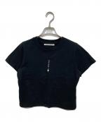 JOSE MOONジョゼムーン）の古着「MINIMUM LOGO TSHIRT/ミニマムロゴTシャツ」｜ブラック