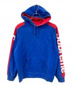 SUPREMEシュプリーム）の古着「Sideline Hooded Sweatshirt/サイドライン フーデッド スウェットシャツ」｜ブルー×レッド