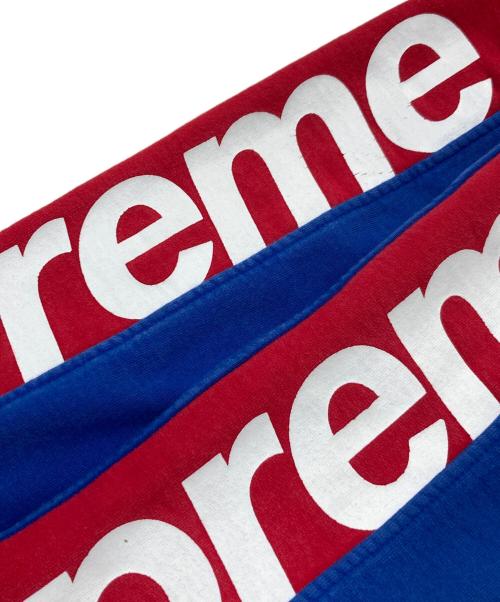 SUPREME（シュプリーム）Supreme (シュプリーム) Sideline Hooded Sweatshirt/サイドライン フーデッド スウェットシャツ ブルー×レッド サイズ:SIZE Mの古着・服飾アイテム