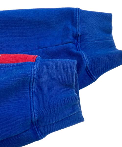 SUPREME（シュプリーム）Supreme (シュプリーム) Sideline Hooded Sweatshirt/サイドライン フーデッド スウェットシャツ ブルー×レッド サイズ:SIZE Mの古着・服飾アイテム