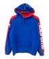 Supreme（シュプリーム）の古着「Sideline Hooded Sweatshirt/サイドライン フーデッド スウェットシャツ」｜ブルー×レッド