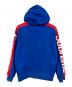 Supreme (シュプリーム) Sideline Hooded Sweatshirt/サイドライン フーデッド スウェットシャツ ブルー×レッド サイズ:SIZE M：8000円