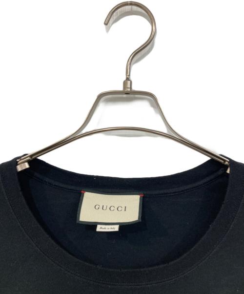 GUCCI（グッチ）GUCCI (グッチ) VINTAGE LOGO PRINT EMBROIDERY TEE/ヴィンテージ・ロゴ・プリント・エンブロイダリー・ティー ブラック サイズ:SIZE Sの古着・服飾アイテム