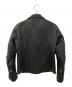 MONKEY TIME (モンキータイム) パデットダブルライダダブルライダースジャケット ブラック サイズ:SIZE M：8000円
