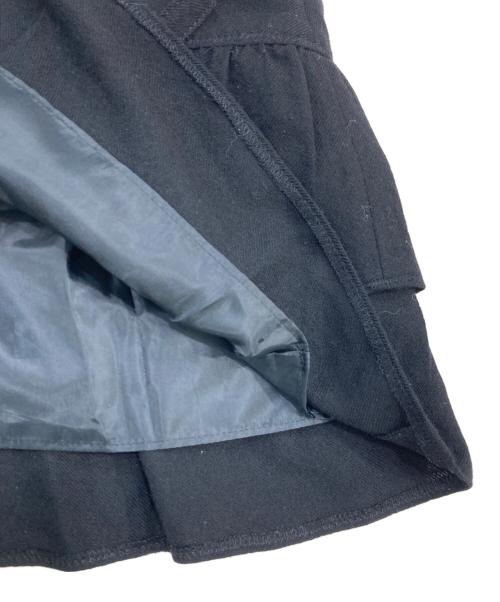 BURBERRY BLUE LABEL（バーバリー ブルー レーベル）BURBERRY BLUE LABEL (バーバリー ブルー レーベル) ウールミニスカート ブラック サイズ:SIZE 38の古着・服飾アイテム