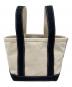 MUSE de Deuxieme Classe (ミューズ ドゥーズィエム クラス) GOOD GRIEF! PATCE TOTE BAG ブラック×アイボリー：23000円