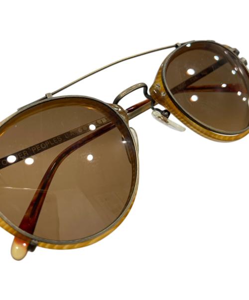 OLIVER PEOPLES（オリバーピープルズ）OLIVER PEOPLES (オリバーピープルズ) 505 クリップオン サングラス ブラウンの古着・服飾アイテム