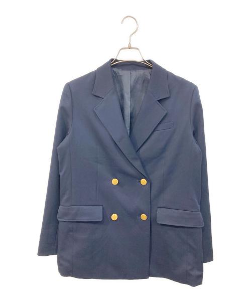 Spick and Span（スピック＆スパン）Spick and Span (スピック＆スパン) ドライツイルダブルブレストジャケット ネイビー サイズ:SIZE Freeの古着・服飾アイテム