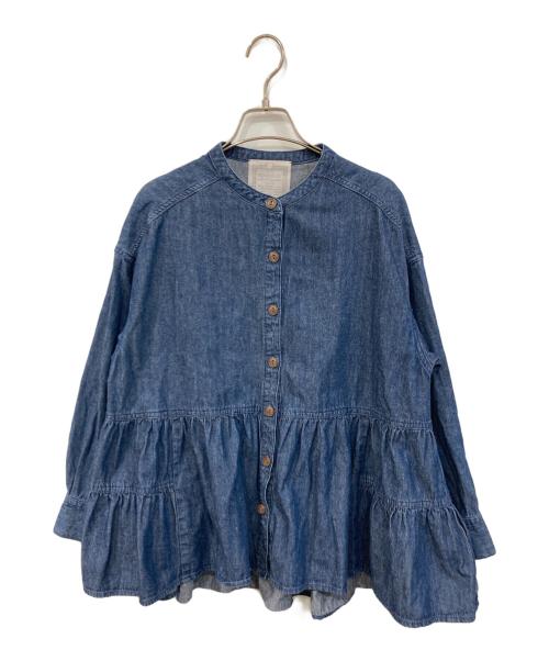 BEARDSLEY（ビアズリー）BEARDSLEY (ビアズリー) デニムティアードシャツ インディゴ サイズ:SIZE Freeの古着・服飾アイテム