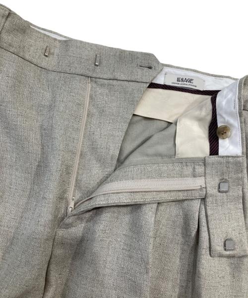 journal standard L'essage（ジャーナルスタンダード レサージュ）journal standard L'essage (ジャーナルスタンダード レサージュ) アイアス2タック パンツ ベージュ サイズ:SIZE 36の古着・服飾アイテム