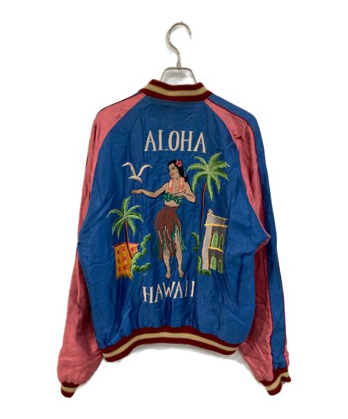 東洋エンタープライズ（トウヨウエンタープライズ）東洋エンタープライズ (トウヨウエンタープライズ) 11TH AIRBORNE×ALOHA HAWAII リバーシブルサテンスカジャン ブラック×ブルー サイズ:XLの古着・服飾アイテム