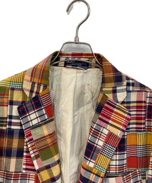 POLO RALPH LAUREN（ポロ・ラルフローレン）POLO RALPH LAUREN (ポロ・ラルフローレン) パッチワークテーラードジャケット マルチカラー サイズ:Lの古着・服飾アイテム