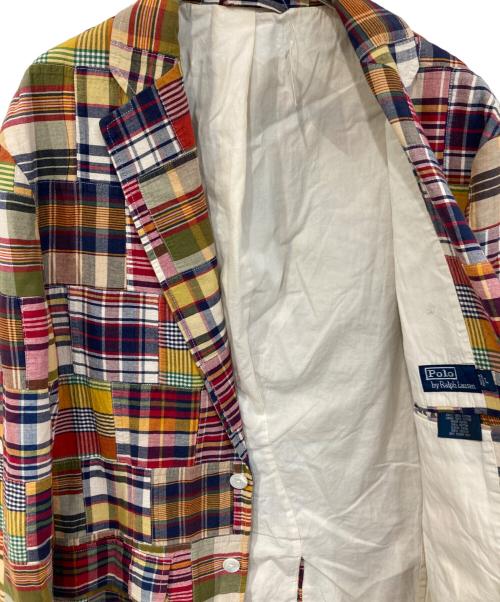 POLO RALPH LAUREN（ポロ・ラルフローレン）POLO RALPH LAUREN (ポロ・ラルフローレン) パッチワークテーラードジャケット マルチカラー サイズ:Lの古着・服飾アイテム